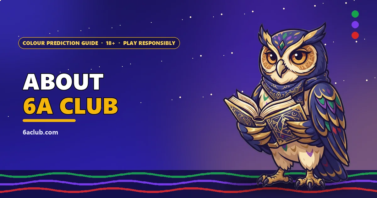 Owl mascot holding an open book for the About 6A Club page
