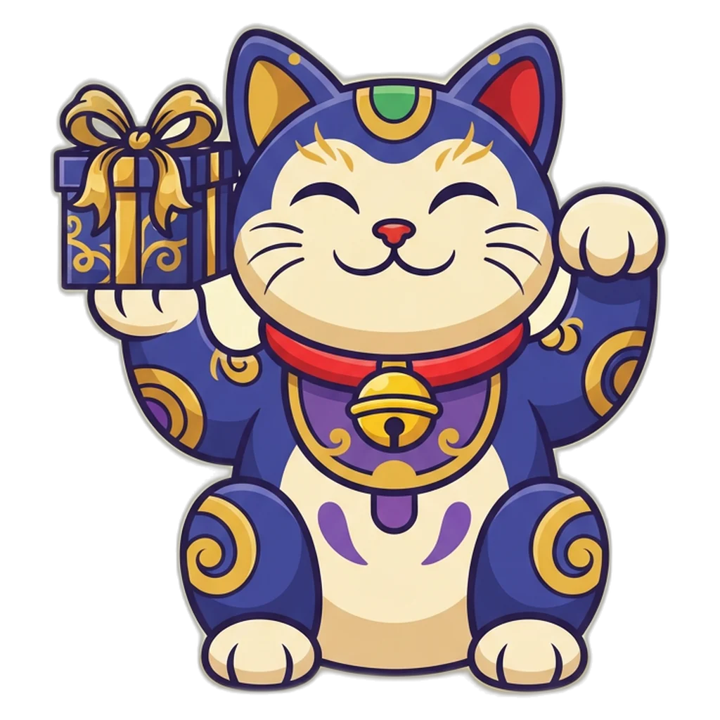 6A Club gift code guide mascot holding a gift box with a code tag