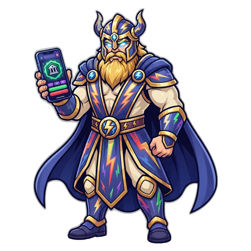 Guardian mascot holding a phone with a completed 6A Club withdrawal request