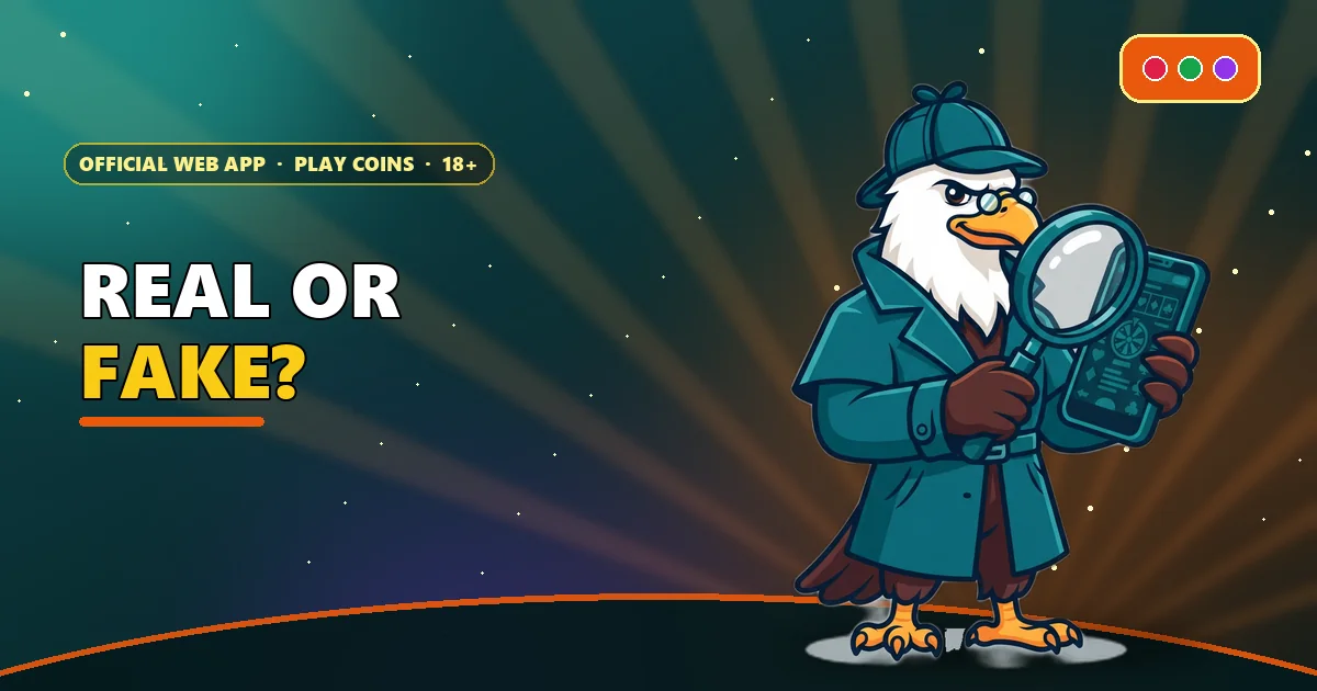 Eagle inspector with a magnifying glass over a phone for the 6E Club real or fake guide