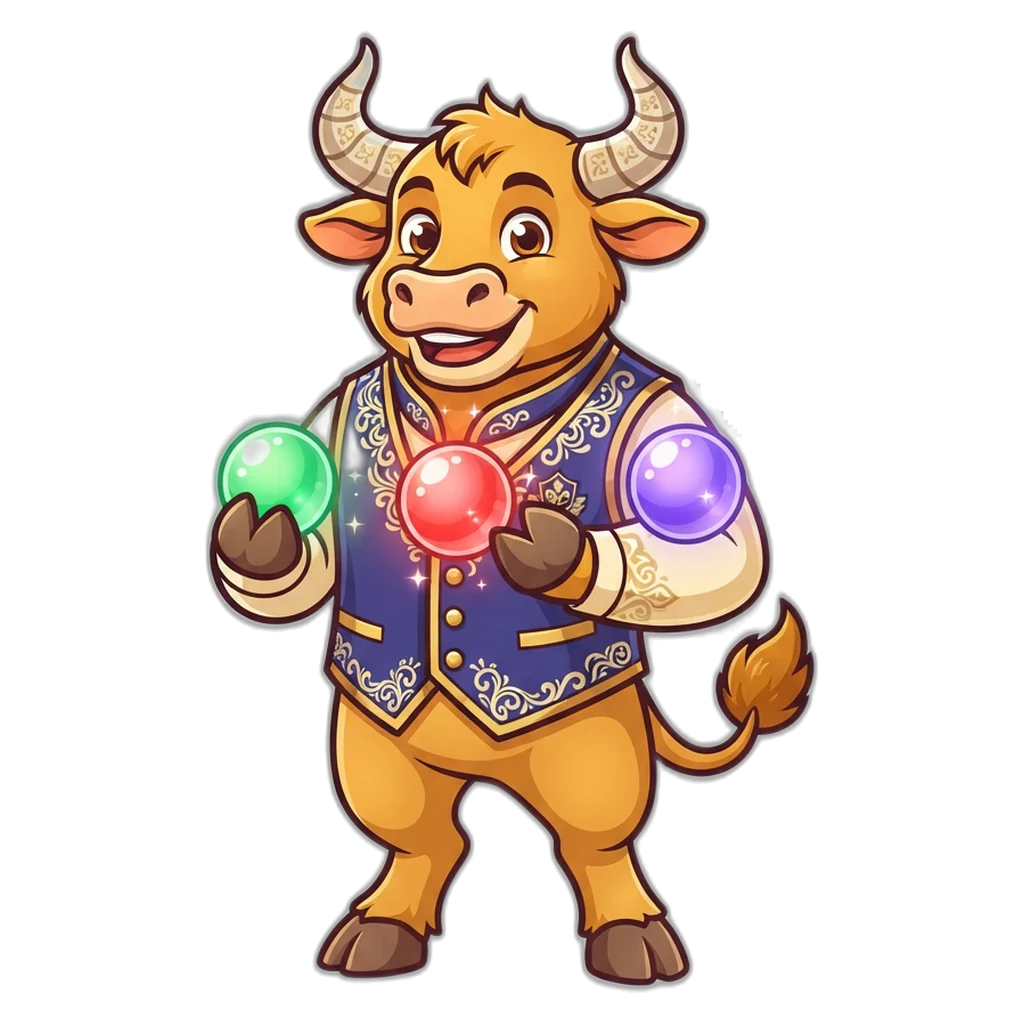 6E Club colour prediction guide mascot holding green, red and violet orbs